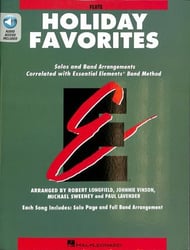 Essential Elements Holiday Favorites Flute band method book cover Thumbnail